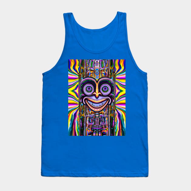 Alien Robot (1) - Trippy Psychedelic Art Tank Top by TheThirdEye